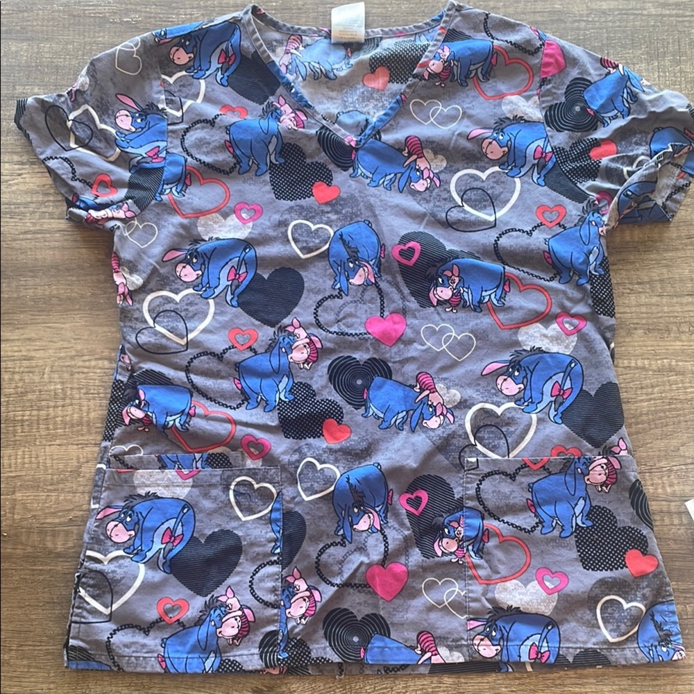 Disney Eeyore Scrub Top